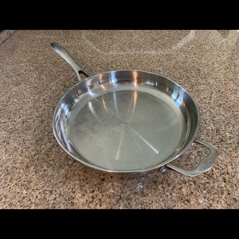 Wolfgang Puck 13” bistro stainless steel skillet